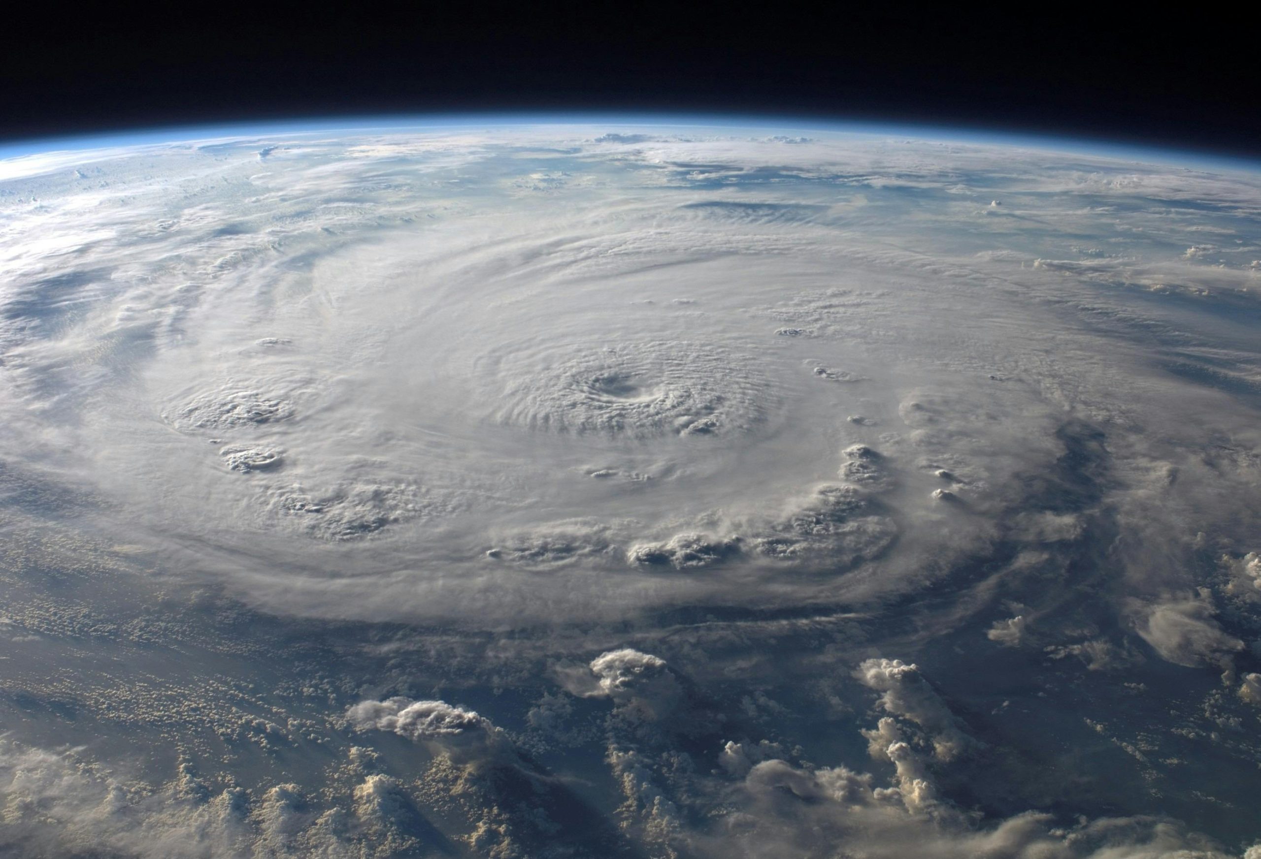 hurricane image from space